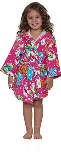 Komar Kids Ocean Print Cotton Hooded Terry Robe Cover Up, Sizes 4-123