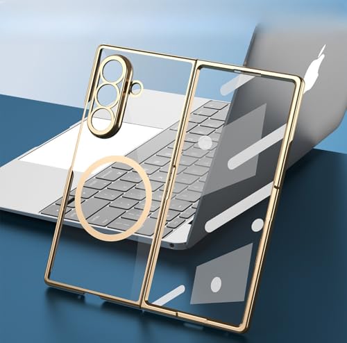 for galaxy z fold7 �p �P�[�X �K���X�t�B�����t�� MagSafe�Ή� �����^ �y�� PC�o�b�N �ϏՌ� �܂肽���� �M�����N�V�[ Z Fold 7 �J�o�[ �����K���X�ی�t�B���� ���C�����X�[�d�Ή� ������� �}�O�Z�[�t�Ή� �T���X�� 