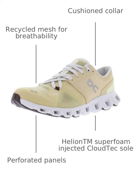 Image of On(オン) On Cloud X 3 Women's Running Shoes, multicolor, 24.5 cm