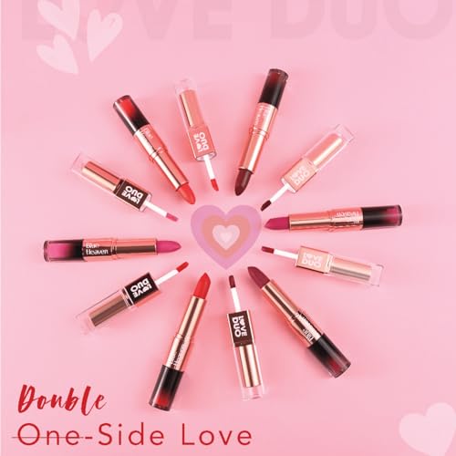 Image of Blue Heaven Love Duo 2 in1 Dual Sided Lipstick for women | Non Transfer| Hydrating and Long Lasting Upto 12 hrs | Soft Matte Finish formula - 20 |1.5ml + 4g