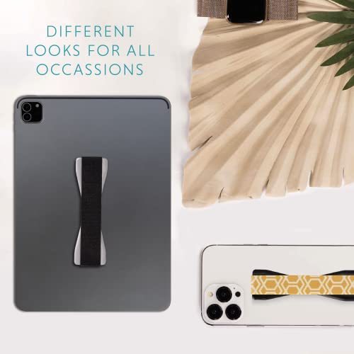 Lovehandle Tablet/Xl Grip For Most Tablets And Large Smartphones - Black Elastic Strap Finger Grip With Grey Base (Lht-01-Grey) #TOP6