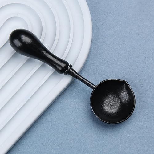 Cuchara de aleación con mango de madera PPPHTUO de diseño elegante 2