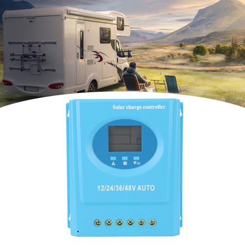 Solar Controller, Auto Efficient Conversion Solar Regulator 12V 24V 36V 48V Solar Controller Solar Panel Regulator for LiFePo4 Sealed Gel Batteries (150A) - Thumbnail 4