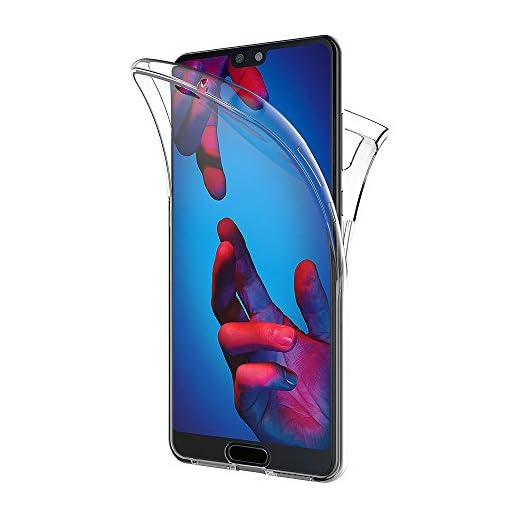 AICEK Coque Huawei P20, 360°Full Body Transparente Silicone Coque pour Huawei P20 Housse Silicone Etui Case (5,8 Pouces)