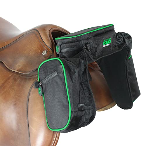 TrailMax Compact English Pommel Pocket Horse Saddle bag; English Front