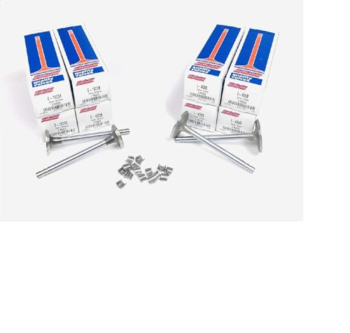 Stock 1.94" Head Intakes & 1.50" Head Exhaust Valve Set with Locks compatible with 1962-1993 sb Chevy 400 350 327 307