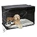 iCrate Dog Crate Starter Kit | 48-Inch Dog Crate Kit Ideal for XL DOG BREEDS Weighing 90 - 110 Pounds | Includes Dog Crate, Pet Bed, 2 Dog Bowls & Dog Crate Cover | 1-YEAR MIDWEST QUALITY GUARANTEE
