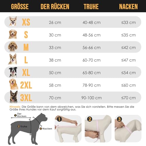 Eyein Wasserdichter Hunderegenmantel, Regenmantel für Große Hunde mit Kapuze und weichem Futter, Verstellbare Hunderegenjacke mit reflektierenden Streifen, Winddicht und leicht, Gelb, XXL