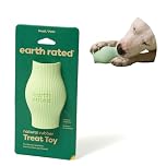 Earth Rated Treat Dispensing Dog Toy, Enrichment Toy for Adult and Puppy Dogs, Slow Feeder, Dishwasher and Freezer-Safe, Natural Rubber, Small, Green