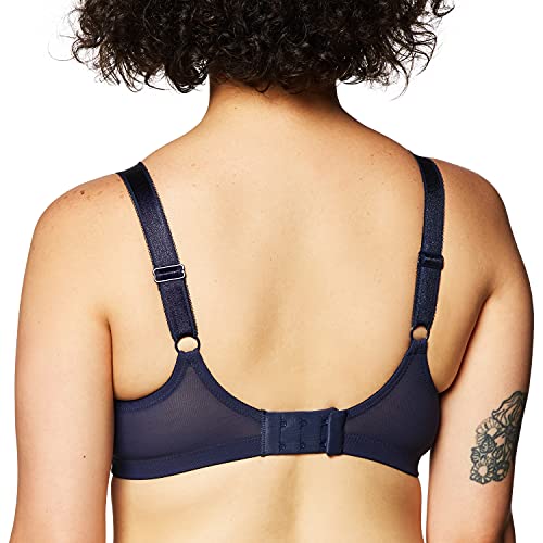 Amoena Womens Rita Wire-Free Non-Padded Pocketed Mastectomy Bra, Dark Blue, 36-38 36-38C D Us #TOP1