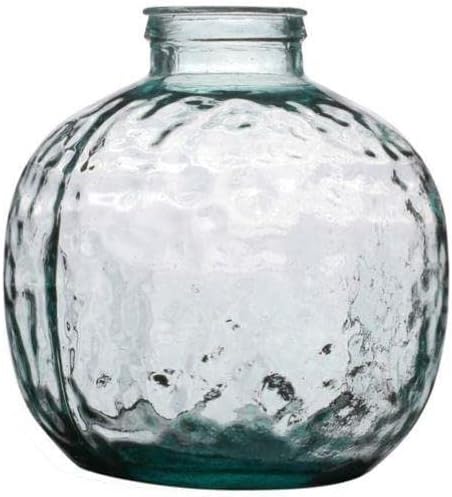 NATURAL LIVING Louise Vase 4L Recycled Glass Diameter 20 cm x Height 24 cm