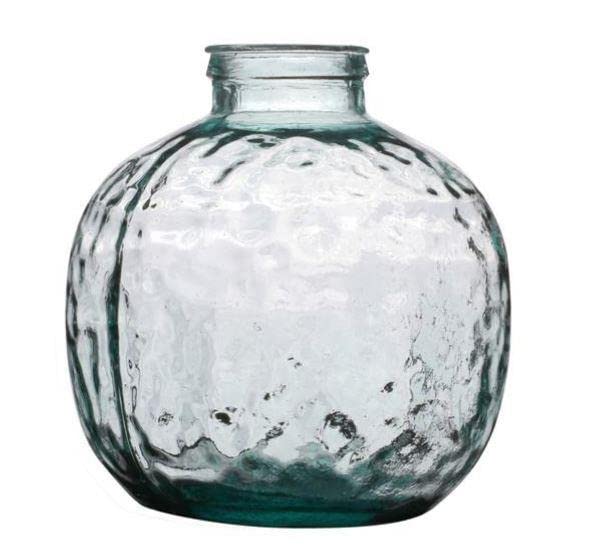 NATURAL LIVING Louise Vase 4L Recycled Glass Diameter 20 cm x Height 24 cm