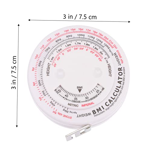 Cinta métrica corporal retráctil 2 piezas para medición miniatura 2