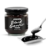 RioRand Black Garlic Sauce 150g/5.29oz Puree, Gourmet Spread Marinade Dipping Seasoning for Steak Burger Salad