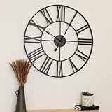 pendule charles oudin CHIFFRES ROMAINS CLASSIQUES : Avec ses chiffres romains audacieux à l'ancienne et ses longues aiguilles, cette horloge offre une esthétique intemporelle qui rehausse la décoration de votre salon, couloir, cuisine ou bureau.