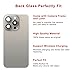 Perzework OEM Rear Back Glass Replacement for iPhone 15 Pro 6.1-inches with Reparing Tool Kit and All Necessary Parts (Natural Titanium)