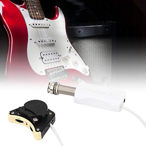 Luqeeg Micro pour ukulélé, 2 Boutons pour le Contrôle du Volume, Micro à Installation Dissimulée avec Remplacement Facile de la Batterie, Idéal pour ukulélé à 4 Cordes – vue 8
