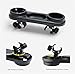 MTRSUE Universal Snack Tray for Stroller, Partition Storage Child Tray with Adjustable Clip Fits Most Types of Strollers with Armrests, Grey