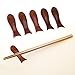 Wooden Fish Shape Chopstick Rest Stand Rack, Spoon Fork Knife Holder 5Pcs All Natural Rosewood, Washable Reusable Tableware Organizer for Dining Table Housewarming Gift