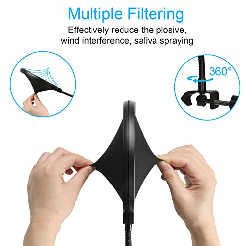 Sm7B Boom Arm With Pop Filter - Upgraded Heavy Duty Mic Stand Suspension Mic Boom Stand With Windscreen Compatible With Shure Sm7B Microphone By Youshares #TOP4