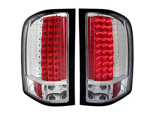 Anzo Usa 311080 Chevrolet Silverado Chrome Led Tail Light Assembly - (Sold In Pairs) #TOP8