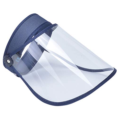 Protective Cap for Men Women Safety Face Shield Visor Transparent Full Face Shield