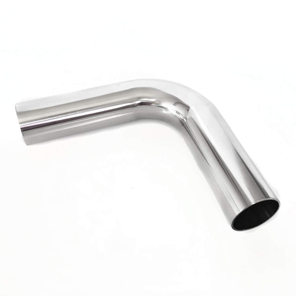 Conector de acero inoxidable, soldadura a tope de diámetro exterior de tubería, 19/25/32/38/45/51/57/63 mm Soldadura a tope de diámetro exterior de tubería Codo de 90 grados Curva larga SUS304 Accesor