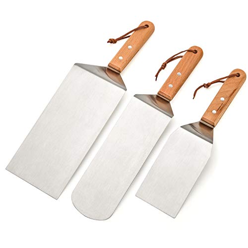 Set de 3 espátulas de acero inoxidable Stanbroil para parrilla miniatura 5