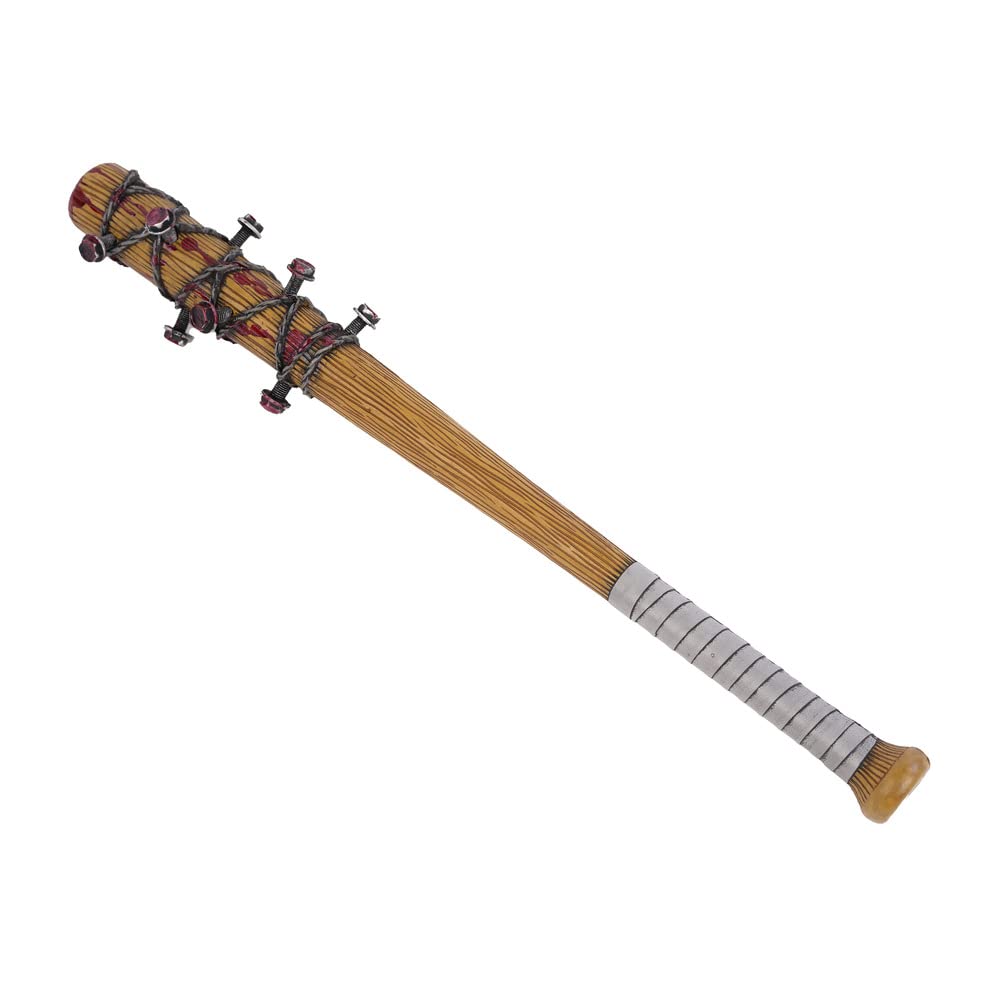 Stylex Realistic Foam Weapons Halloween Cosplay Fancy Dress Props Accessories (Baseball Bat), Silver, Brown, Grey (Grau Grau), Real Red (t_546) โ image 1
