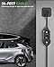 ALIESTFDNO Portable Level 2 EV Charger, 40A, 220-240V, with 25ft Charge Cable and NEMA 14-50 Plug, Adjustable Current/Delay Charging for Electric Car Charger