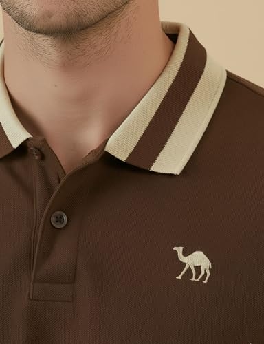 Image of Men's Polo - FYLTR Men's Regular Fit Polo T-Shirt with Contrast Tipping Collar - 100% Cotton | Soft Handfeel | Casual T-Shirts for Men