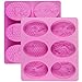 Palksky (2 Pack) 6 Cavities 3D Bee Silicone Molds/Honeycomb Soap Mold/Beehive Cake Baking Mold for Homemade Craft Candle Resin Bath Bomb