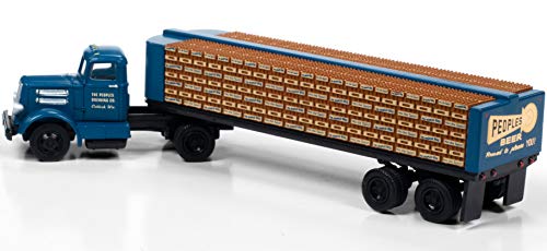 Vehículo White WC22 con trailer y botellas, escala 1:87 miniatura 3