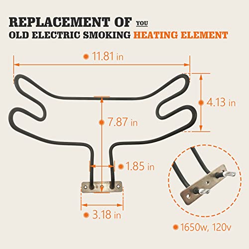 Electric Smoker Heating Element Parts Rplacement For Pit Boss Vertical Smoker, 1650Watts Heating Element Fit For Pit Boss 2-Series & 3-Series Digital Electric Vertical Smoker #TOP2