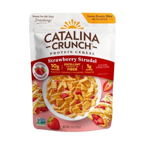 Catalina Crunch Protein Cereal, Strawberry Strudel, 8 oz Bag (Pack of 1)