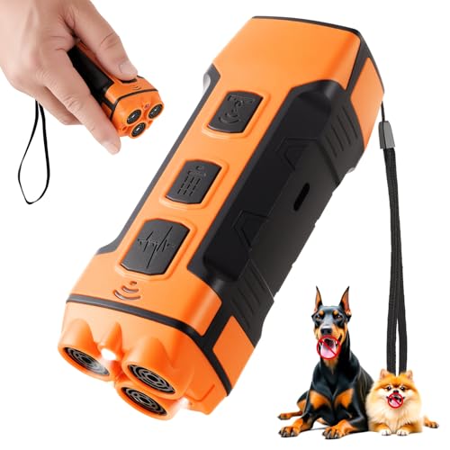 Dog Bark Deterrent Device 5in1 Anti Barking Orange