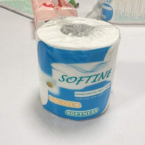 10 Rolls Soft Toilet Paper Bulk Rolls Bath Tissue Bathroom 3 Ply Household White