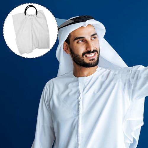 Pañuelo árabe de diseño clásico y poliéster blanco resistente 5