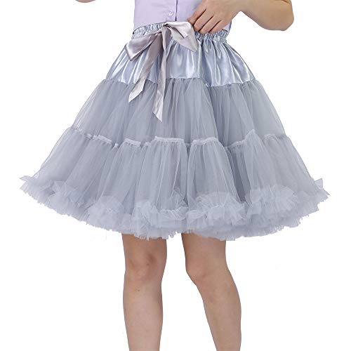 Image of Tutu Skirt as Well as Petticoat above Knee Underskirt Tulle Crinoline slip