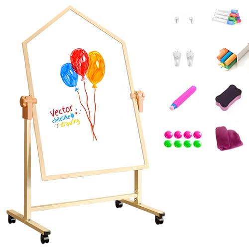 TidySpace �q������ ���G�`���{�[�h ���� �z���C�g�� ���ʃf�U�C�� ���C �L���X�^�[�t�� 360�x��] �ؐ� ��������100cm?190cm ���������R 4�Έȏ���� �������� �w�K�p �Ǌ|���� �Q�� �N���� �I�t�B�X �����^58cm*50cm