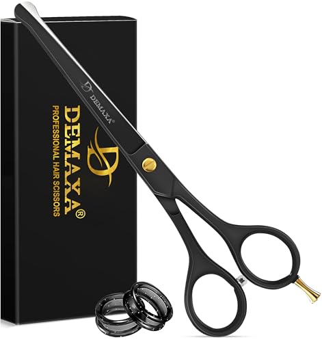 Image of 6.5 inch Kids Hair Cutting Scissors Kit - Baby & Toddler Haircut Set with Safety Scissors & Clippers - Hair Shears for Kids, Children, Women, Men - Barber Shears kids haircut cape