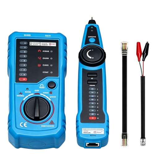 Testeur de Câble Réseau, Détecteur de Cable électrique, traceur de fil multifonction,Testeur de Câble, Cable Tracker, scanner cassé de câble, Präziser Telefonkabel Leitungsfinder, Kabelsuchgerät