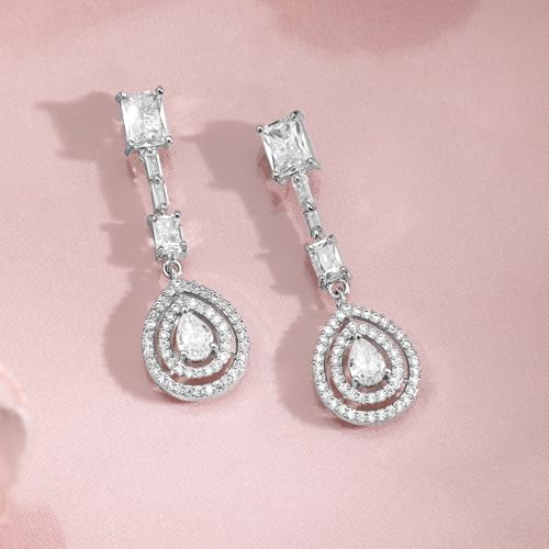 Image of Rubans Necklace Set American Diamond and Zirconia Statement Jewellery Gift for Women & Girls