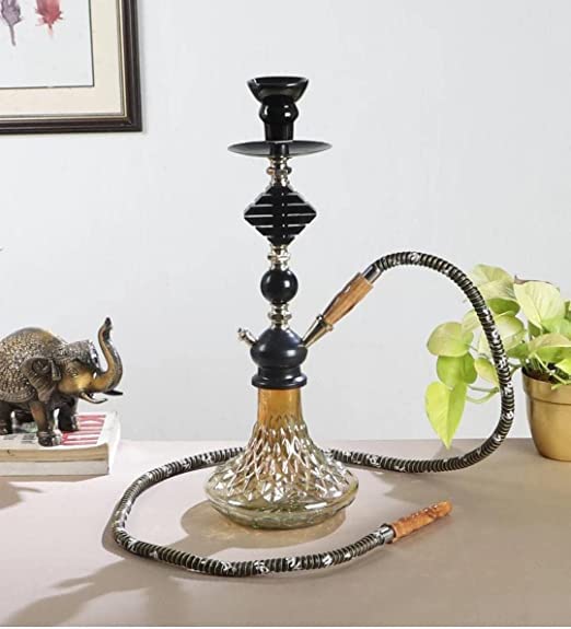HOOKAH,hookah with pot,hukka pot, decorative hookah. Glass Hokah hookah
