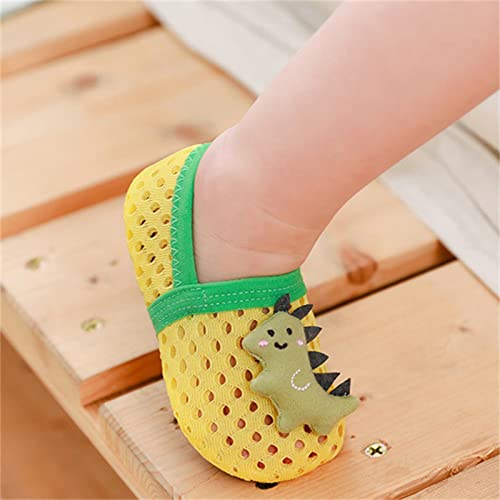 sfdgfhyf Little Boys Cartoon Sneakers Toddler Girls Anti Slip Socks Cute Floor Socks Mesh Breathable Ankle (Pink, 18-24 Months)2