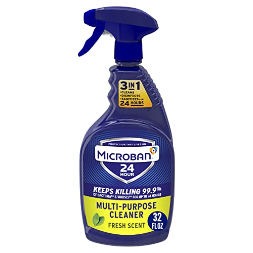 Microban 24 Hour MultiPurpose Cleaner & Disinfectant Spray, Fresh