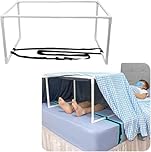 NEPPT Blanket Lifter for Feet Bed Sheet Lifters Foot Cradle Lift Bar Blanket Tent Hospital Sheets Support Riser with a Strap for Leg Knee Ankle Arthritis Neuropathy Surgery Recovery（Portable）