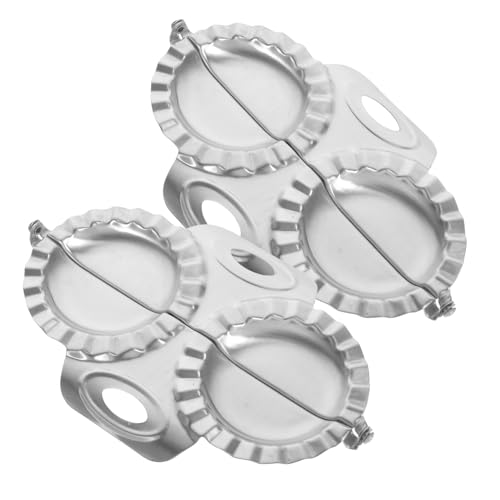 OUNONA Upgrade Your Dumpling Making 2 Pcs Double Head Automatic Dumpling Makers Stainless Steel for Wraps