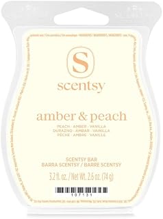 Amber & Peach Scented Wax Bars, 3.2 Oz Each Pack of 3