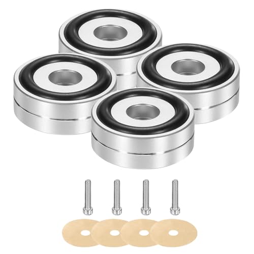 4 Almohadillas de aislamiento de subwoofer 40x15mm para altavoces y tocadiscos